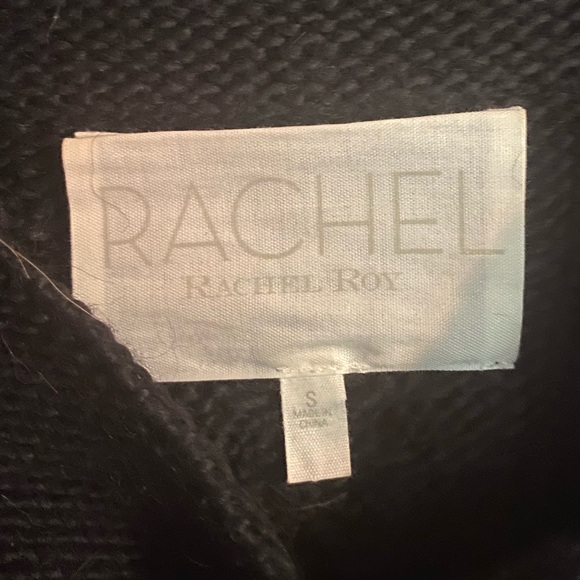 Rachel Roy black off the shoulder cable sweater women’s size small - Picture 10 of 10